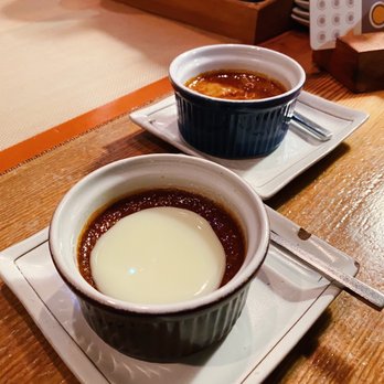 Crackle Creme - Front: Vietnamese coffee w condensed milk; back: earl grey tea - Desserts Near Me - Vancouver, British Columbia Crackle Creme - Front: Vietnamese coffee w condensed milk; back: earl grey tea - Desserts Near Me - Vancouver, British Columbia