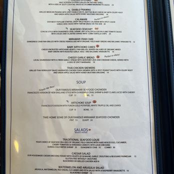 Miramar Beach Restaurant - Menu - Seafood Near Me - Half Moon Bay, California Miramar Beach Restaurant - Menu - Seafood Near Me - Half Moon Bay, California