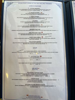 Menu photo 4 Miramar Beach Restaurant Half Moon Bay, CA Menu photo 4 Miramar Beach Restaurant Half Moon Bay, CA