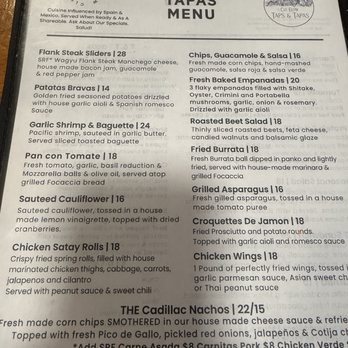 Cle Elum Taps & Tapas - Menu as of 4/3/26 - Beer, Wine & Spirits Near Me - Cle Elum, Washington Cle Elum Taps & Tapas - Menu as of 4/3/26 - Beer, Wine & Spirits Near Me - Cle Elum, Washington