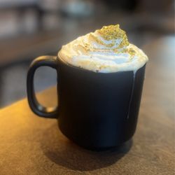Clafoutis - Pistachio latte.