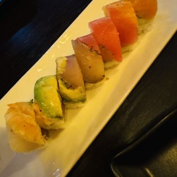 Umi Sushi & Sake - Spicy Rainbow Fresh Roll - Japanese Near Me - Bakersfield, California Umi Sushi & Sake - Spicy Rainbow Fresh Roll - Japanese Near Me - Bakersfield, California