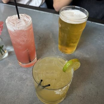 Riverwalk Grill - Riverwalk Lemonade, pineapple jalapeno margarita, and local beer - Seafood Near Me - Elk Rapids, Michigan Riverwalk Grill - Riverwalk Lemonade, pineapple jalapeno margarita, and local beer - Seafood Near Me - Elk Rapids, Michigan