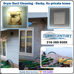 Turn of the Century Chimney Sweep - Dryer Vent Cleaning in Derby KS - Awesome Job Braxton!