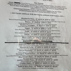 Bella Nonna - Bella Nona menu