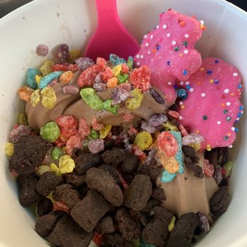 Yogurt Island - Brownie pieces, fruity pebbles, animal cookies! - Ice Cream & Frozen Yogurt Near Me - Temecula, California Yogurt Island - Brownie pieces, fruity pebbles, animal cookies! - Ice Cream & Frozen Yogurt Near Me - Temecula, California