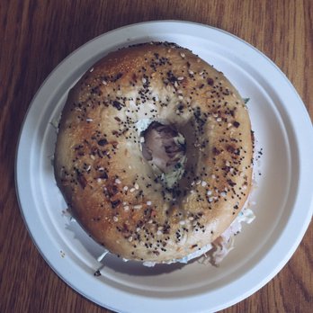 Bagels And More On Main - Turkey on an Everything Bagel with scallion cream cheese - Bagels Near Me - Lexington, North Carolina Bagels And More On Main - Turkey on an Everything Bagel with scallion cream cheese - Bagels Near Me - Lexington, North Carolina