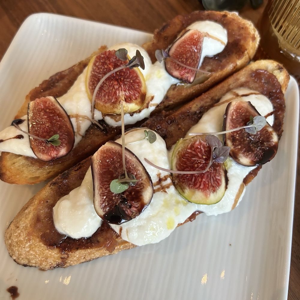 Lana - Black Mission Fig Bruschetta - American Near Me - Solana Beach, California