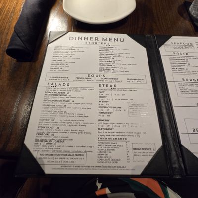 Menu photo 1 Legacy Chophouse Omaha, NE