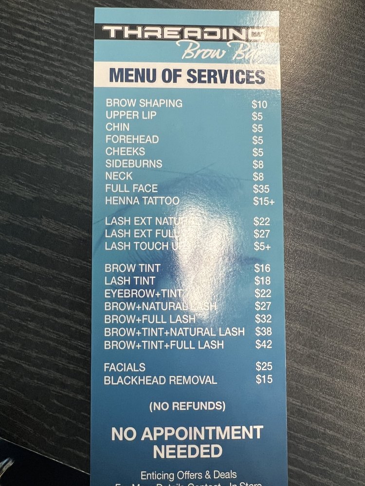 Threading Brow Bar MD Photos