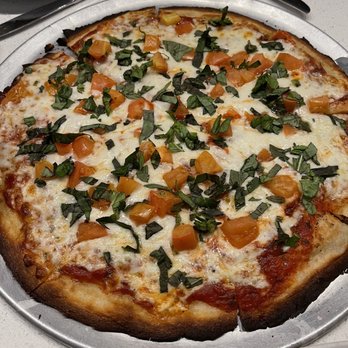 Pizzeria Alba - Gluten free margarita with added sauce - Pizza Near Me - Frisco, Texas Pizzeria Alba - Gluten free margarita with added sauce - Pizza Near Me - Frisco, Texas