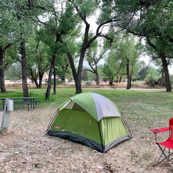 Rangely Camper Park - My tent set up with 30AMP electricity. - Campgrounds Near Me - Rangely, Colorado Rangely Camper Park - My tent set up with 30AMP electricity. - Campgrounds Near Me - Rangely, Colorado
