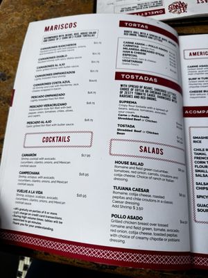 Menu photo 8 El Tapatio Restaurant Imperial Beach, CA