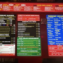 Cook Out - Menu