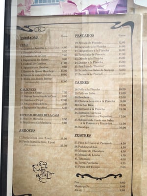 Menu photo 2 Benítez Nerja, MA Menu photo 2 Benítez Nerja, MA