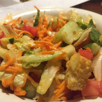 Stonefire Grill - Garden salad (meal sized) no cabbage sub croutons with red pepper vinaigrette - American Near Me - Pasadena, California Stonefire Grill - Garden salad (meal sized) no cabbage sub croutons with red pepper vinaigrette - American Near Me - Pasadena, California