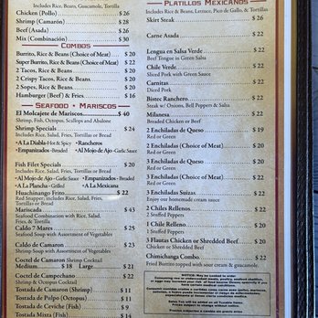 Guadalajara Grill - Menu 2/4 - Mexican Near Me - Salinas, California