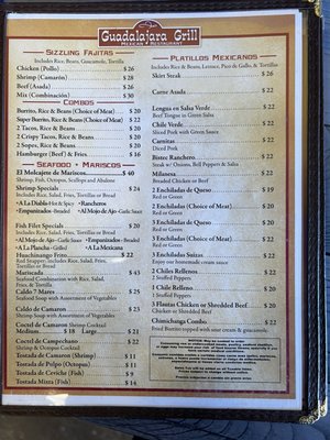 Menu photo 4 Guadalajara Grill Salinas, CA