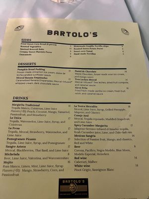 Menu photo 1 Bartolo's New York, NY