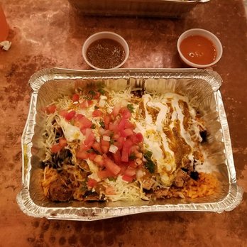 tacoria - Princeton - Burrito bowl with Chicken Adobo and assorted sauces. - Mexican Near Me - Princeton, New Jersey tacoria - Princeton - Burrito bowl with Chicken Adobo and assorted sauces. - Mexican Near Me - Princeton, New Jersey