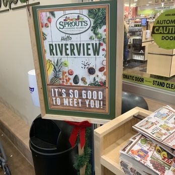 Sprouts Farmers Market - Welcome flyers and hand sanitizer area - Grocery Near Me - Riverview, Florida Sprouts Farmers Market - Welcome flyers and hand sanitizer area - Grocery Near Me - Riverview, Florida