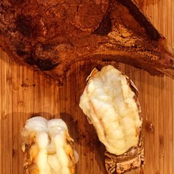 Minder Meats - Tomahawk steak and lobster tails