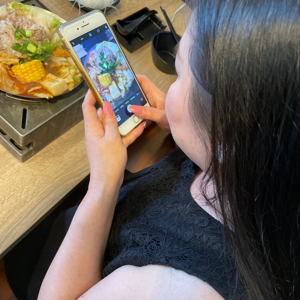 Boiling Point - Wendy taking pictures of the food - Taiwanese Near Me - Chino Hills, California