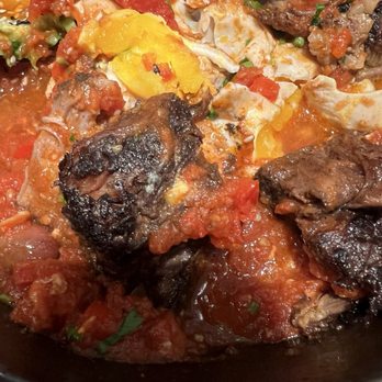 Cafe Landwer - Short rib shakshuka with overcooked eggs. - Cafes Near Me - Los Angeles, California Cafe Landwer - Short rib shakshuka with overcooked eggs. - Cafes Near Me - Los Angeles, California