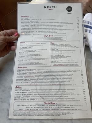 Menu photo 2 North Italia Austin, TX