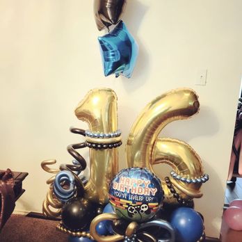 Sugar Kissed Balloons - Personalized balloon Marquee for a special birthday boy! - Balloon Services Near Me
