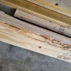Lowe's Home Improvement - More missing chunks of wood.