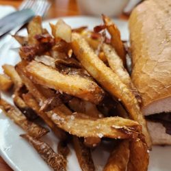 Ellie’s Place - Fries are greatly salted but not oversalted. A lot of places undersalt their homecut fries and are hard to eat.
