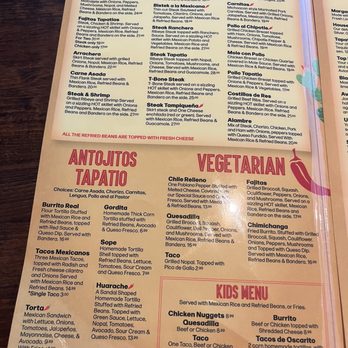 El Tapatio - Menu - Mexican Near Me - Orlando, Florida