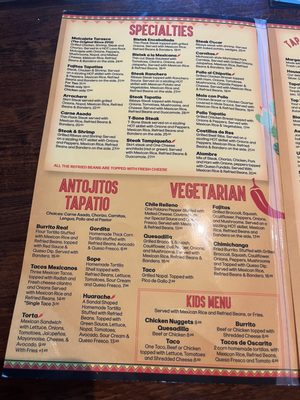 Menu photo 5 El Tapatio Orlando, FL