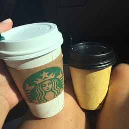 Starbucks to save the day to the Dixie cup size drink I got from here