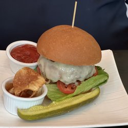 Cafe Routier, Bistro & Lounge - BLT Cheeseburger from the Lounge Menu