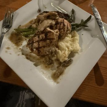 Public House - Chicken Marsala, mashed potatoes, and asparagus. (Sorry. It smelled amazing, so I took a bite before snapping the pic) - Cocktail Bars Near Me - Amarillo, Texas Public House - Chicken Marsala, mashed potatoes, and asparagus. (Sorry. It smelled amazing, so I took a bite before snapping the pic) - Cocktail Bars Near Me - Amarillo, Texas