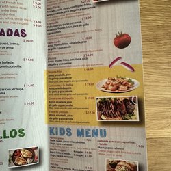 Soy El Rey Mexican Bar & Grill - Menu