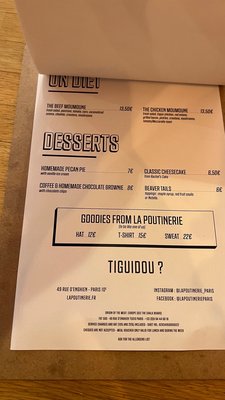 Menu photo 4 La Poutinerie Paris, 75