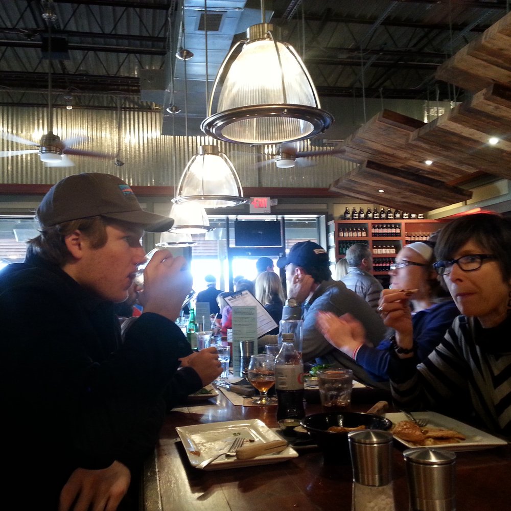 Burger Bach - Lol the long community table, center of the restaurant - Burgers Near Me - Richmond, Virginia