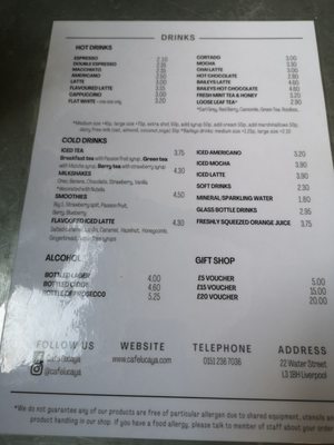Menu photo 1 Cafe Lucaya Liverpool, XMS