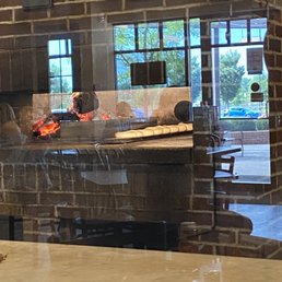 Brick oven. Brick oven.