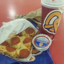 Pizza pretzel not bad