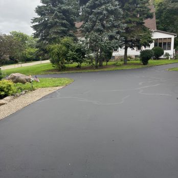 Gullo GreenScape and Seal Coating - a residential driveway - Landscaping Near Me - Fredonia, New York