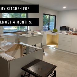 Make shift kitchen due to poor organization by Cielo