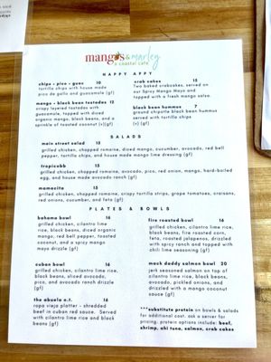 Menu photo 5 Mangos & Marley A Coastal Cafe Dunedin, FL