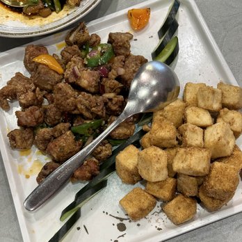 Chef's House  - Peking Duck - A104 Crispy Tofu with Salt and Pepper Pork Ribs - Chinese Near Me - Duluth, Georgia