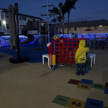 Pismo Lighthouse Suites - Play deck at night - Hotels Near Me - Pismo Beach, California Pismo Lighthouse Suites - Play deck at night - Hotels Near Me - Pismo Beach, California