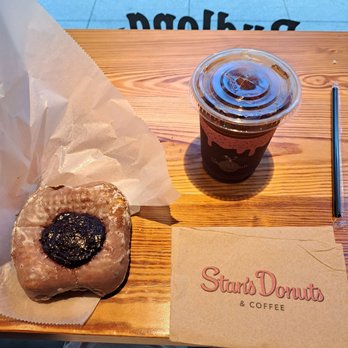 Stan's Donuts - Blue berry cream cheese and cold brew coffee. - Coffee & Tea Near Me - Chicago, Illinois Stan's Donuts - Blue berry cream cheese and cold brew coffee. - Coffee & Tea Near Me - Chicago, Illinois