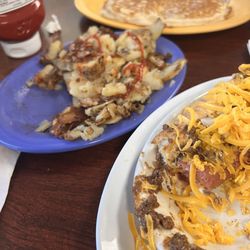 Sunnyside Grill - Fried potatoes and a pancake!